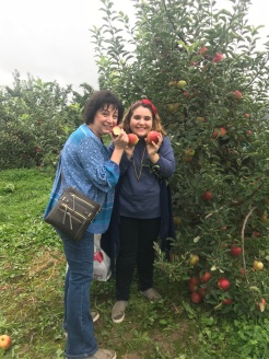 Apple picking with my mom